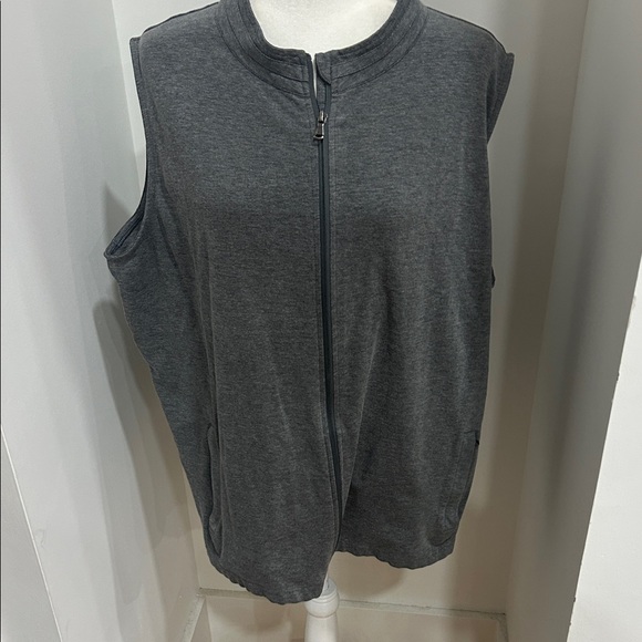 tasc Jackets & Blazers - Charcoal Sleeveless Zip-Up Women's Hoodie